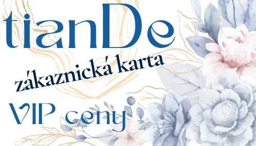 tianDe VIP kartička, sleva tianDe, registrace tianDe